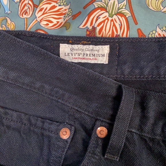 *SOLD* LEVI’S 501 black straight leg jeans - Picture 4 of 8